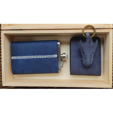 Blue leather kit